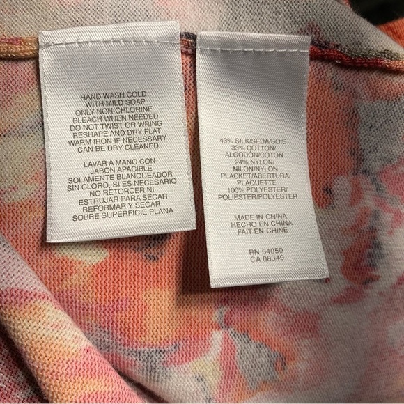 Anne Klein M silk blend elegant cardigan - Picture 4 of 6